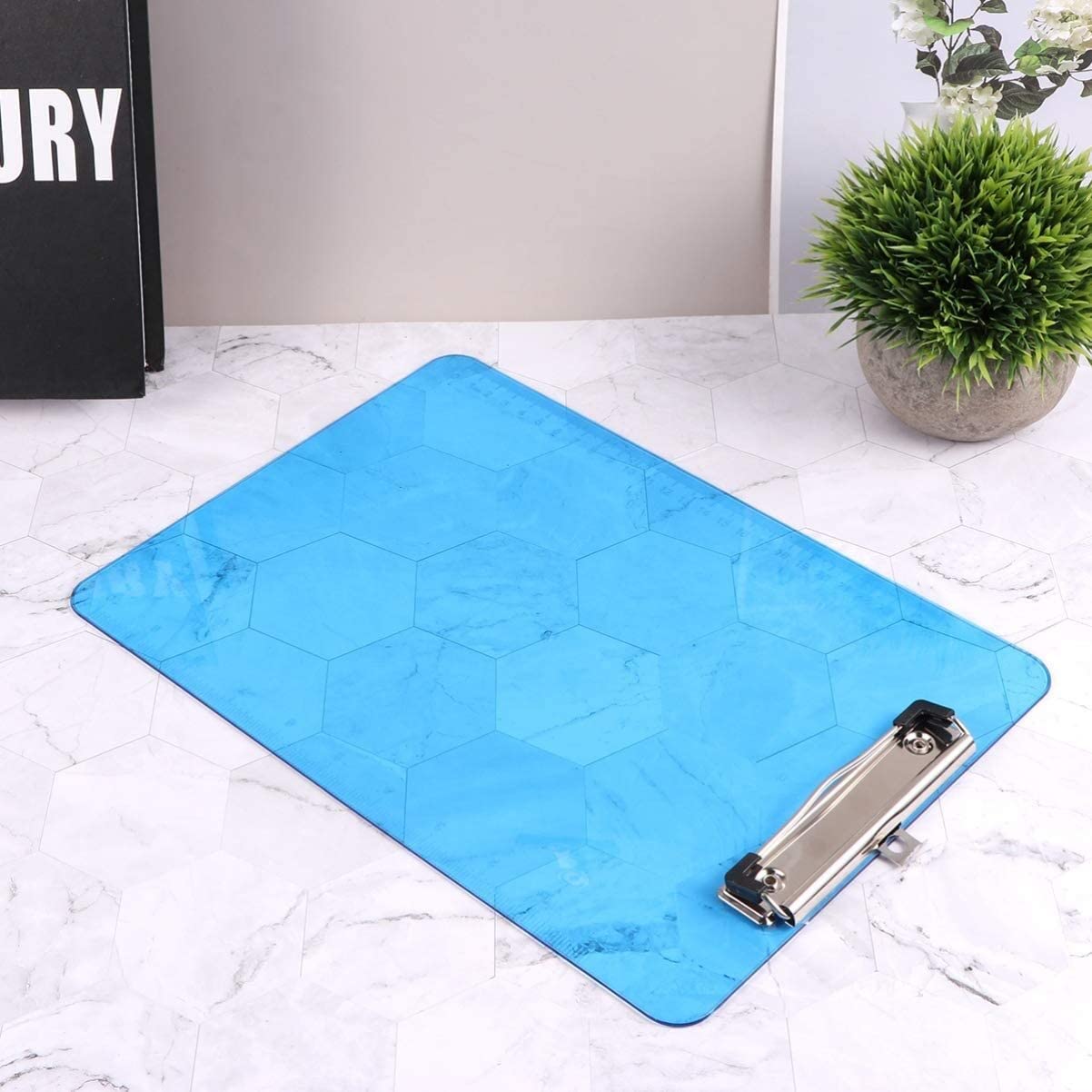 Schowek, kolorowy plastikowy schowek, standardowy, 4PCS Plastikowe schowki Niski profil rozmiar liter A4 Zaprojektowany do użycia w klasie i biurze (losowy kolor)