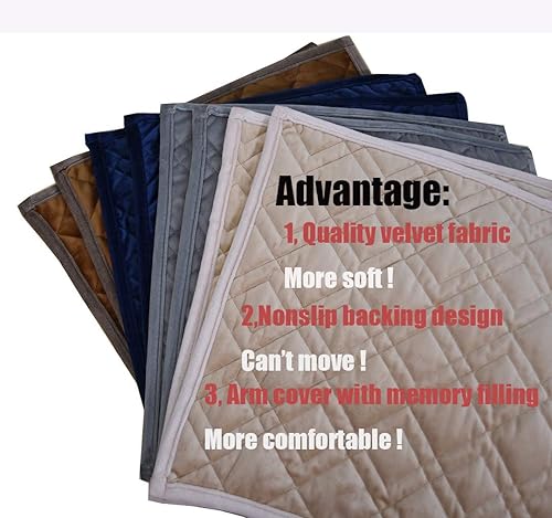 Miniatura 4 de Haomaijia - Funda de sofá antideslizante para sofá de cuero, funda acolchada para proteger el sofá de perros, niños, manchas, etc.