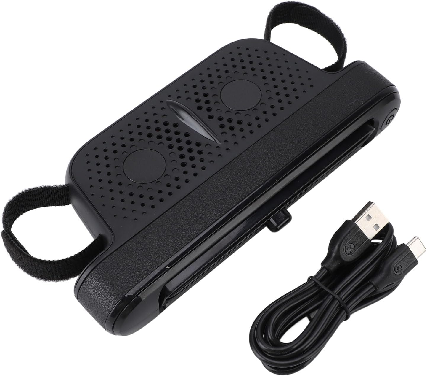 Car Backseat Fan, Dual Turbine Bladeless Cooling Fan with 3 Speeds, Quiet & Safe USB Powered Car Seat Fan for Kids Pets, Vehicle Air Circulator for Rear Passengers (Black)