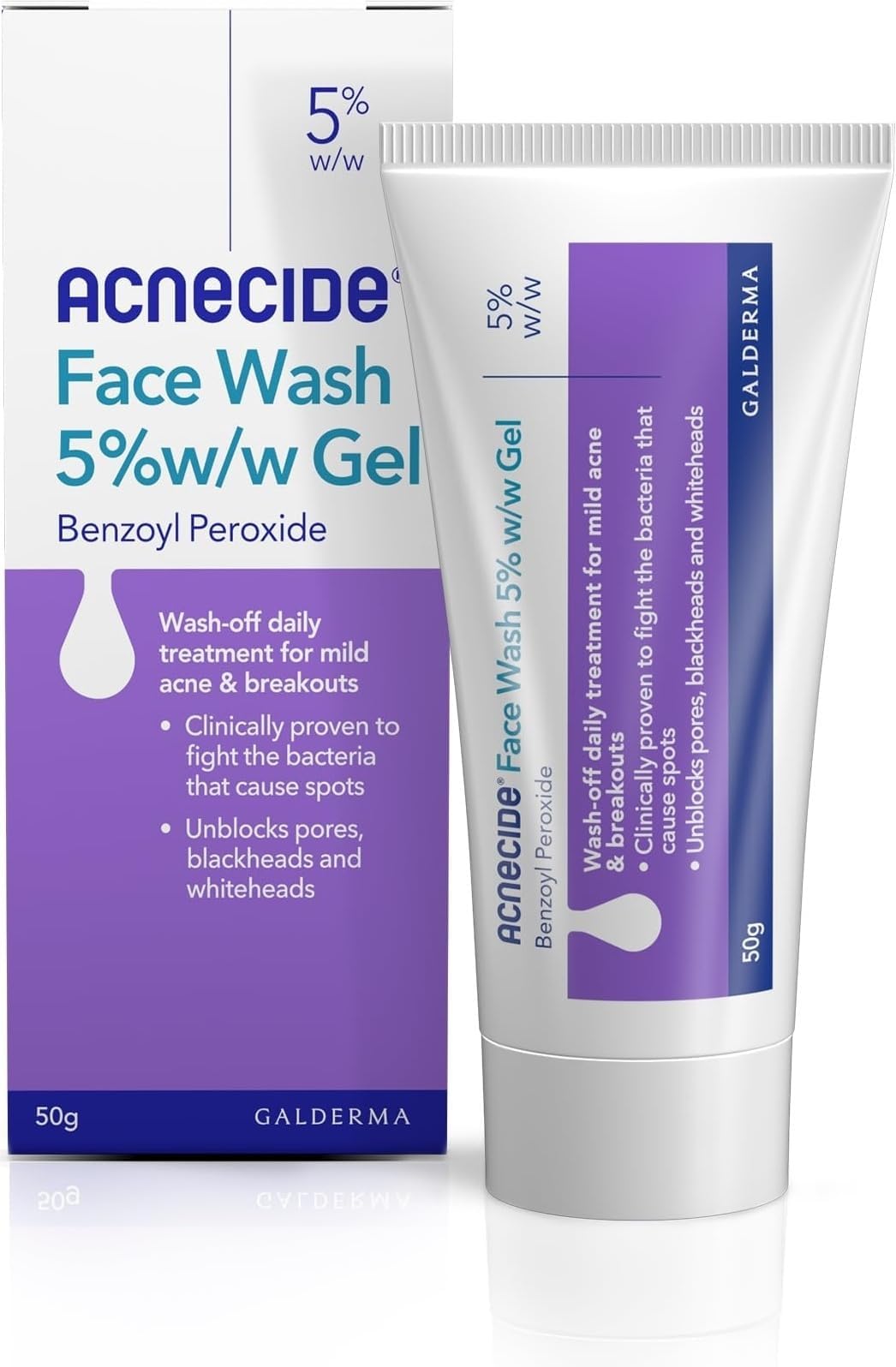 Face Wash Gel 5% Benzoyl Peroxide 50g