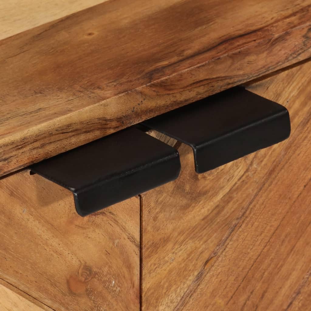 Szafka łazienkowa 55x35x60 cm lite drewno akacjowe i żelazo