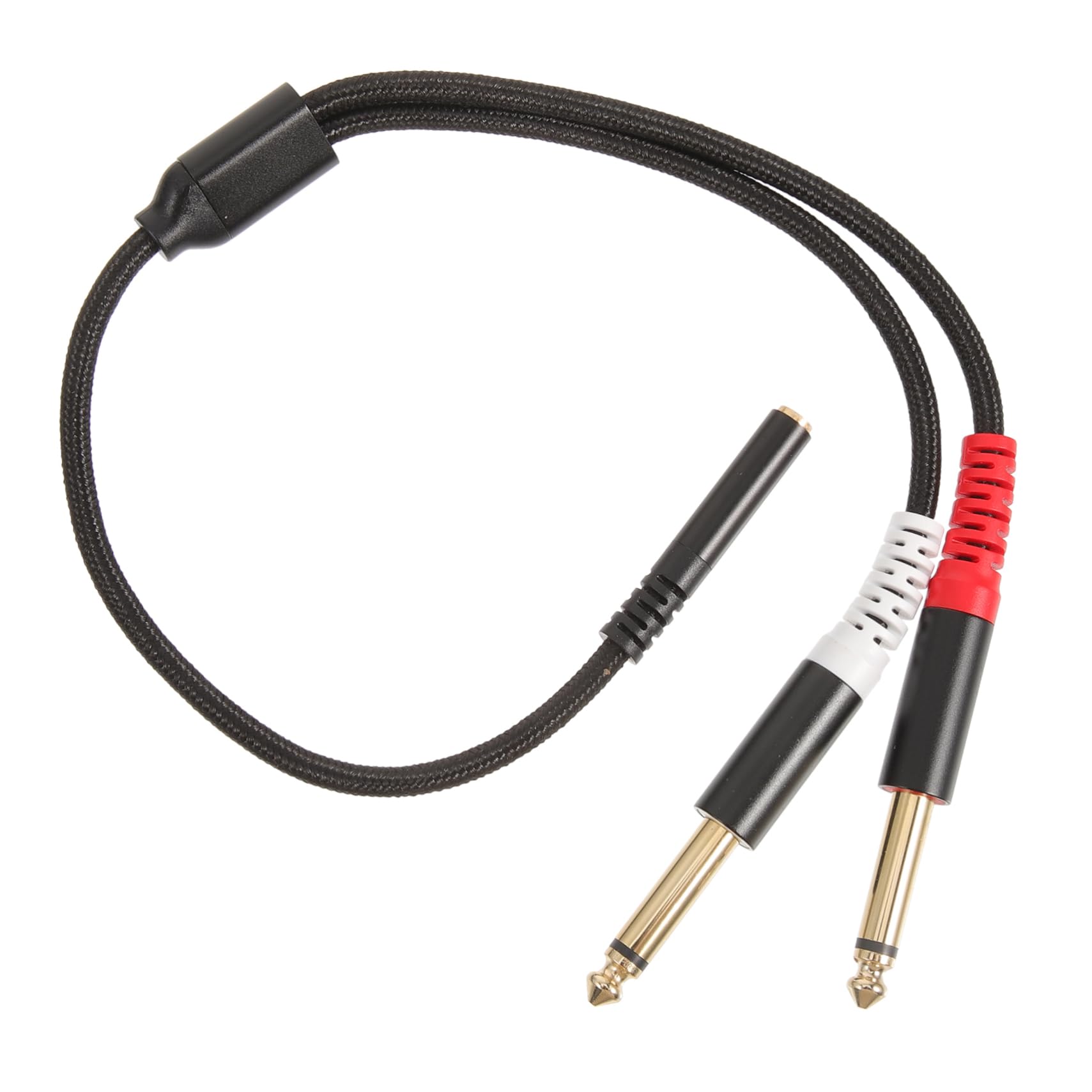 Uonlytech 5pezzi Audio Splitter Femmina Doppio Maschio Adattatore Audio Per Mixer e Chitarra Cavo Flessibile e Resistente Per Studi Di Registrazione e Sistemi Home Theater