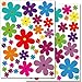 Produktbild Wandkings Blumen Design 3 Wandsticker Set, 62 Aufkleber, 2 DIN A4 Bögen, Gesamtfläche 60 x 20 cm