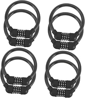 Toddmomy 8 Pcs Combination Lock Outdoor Chain Lock Motorcycle Lock Cycle Accessory Bike Locks Steel Cable Bike Supply Multi-Function Cycle Lock Portable Cycle Lock Daily use Oxford