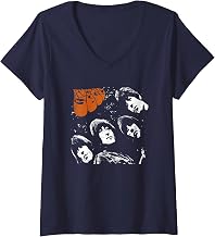 Womens The Beatles - Rubber Soul V-Neck T-Shirt