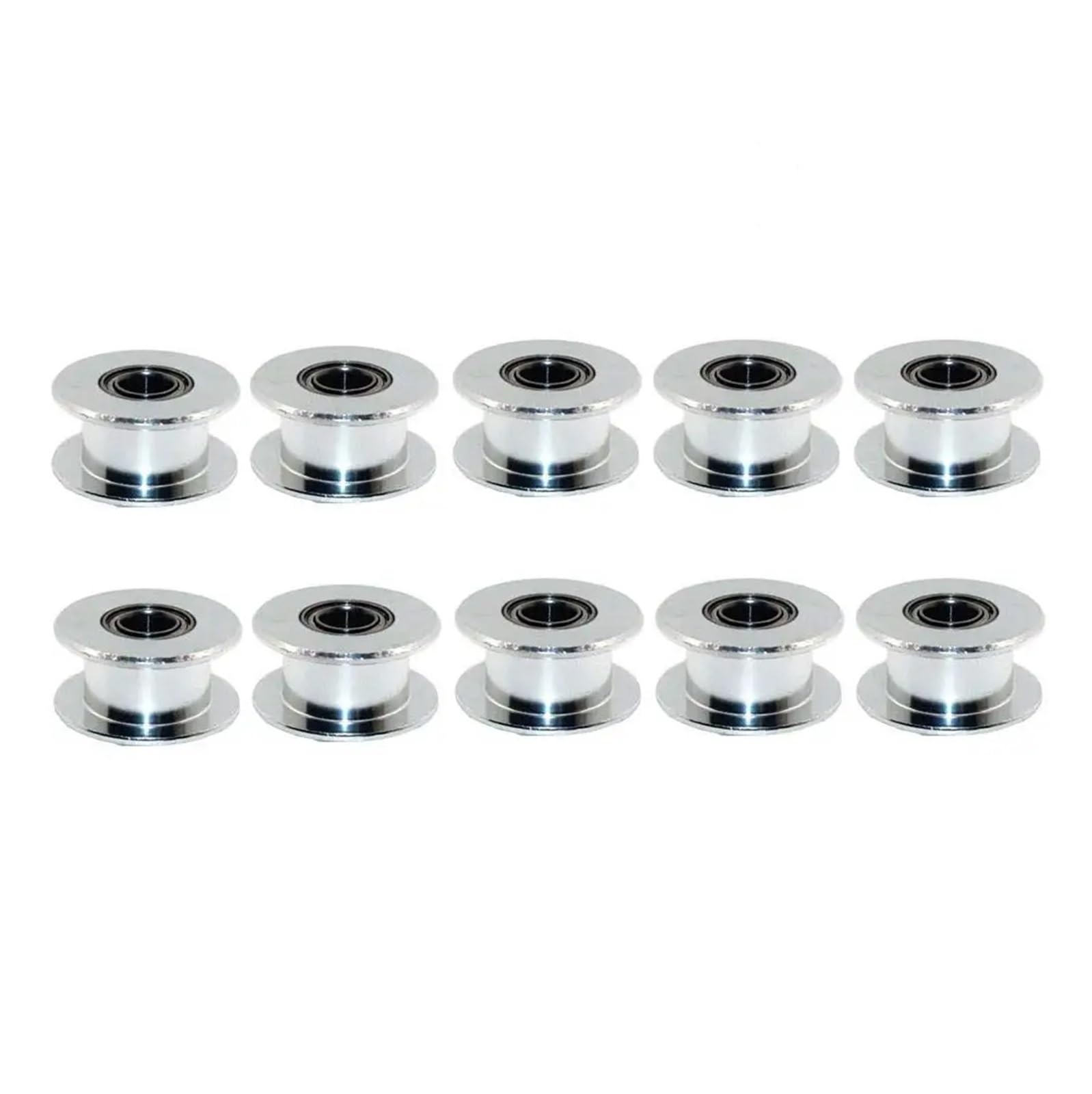 2GT aluminiowe koło pasowe paska rozrządu, GT2 5mm otwór 6mm szerokości, bez zębów, używane do paska rozrządu drukarki 3D 10 sztuk