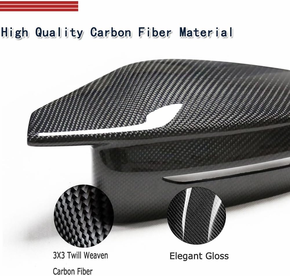 Carbon Fiber Mirror Caps for BMW G80 M3 G82 M4 2021-2023 Replacement Style Car Side Door Rearview Mirror Cover Caps Factory Outlet LHD