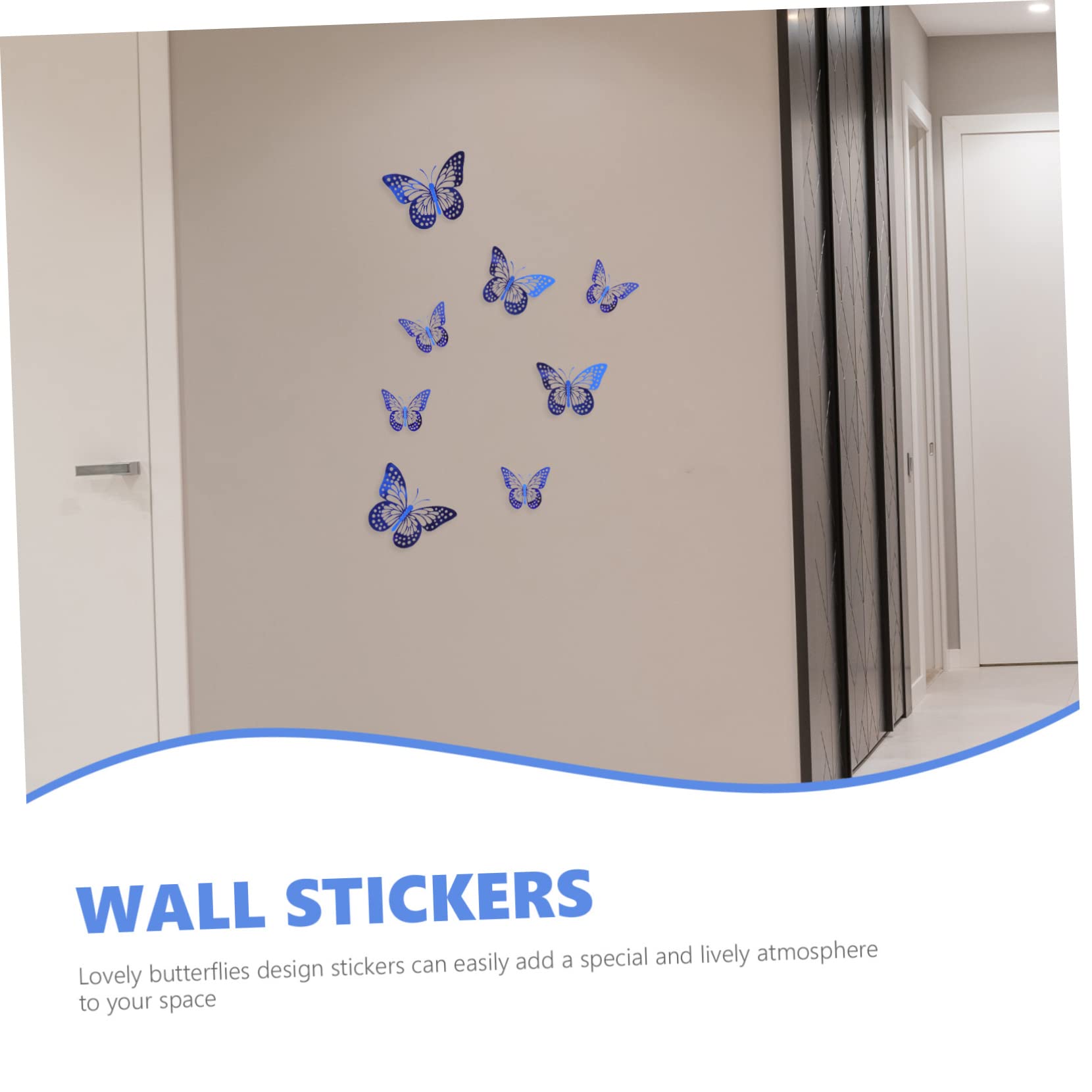 DOITOOL 180stücke Schmetterlinge Wandaufkleber Haltbare Abnehmbare Wanddeko Für Schlafzimmer Und Kinderzimmer Schöne Hintergrundgestaltung Für Hochzeiten Geburtstage Und