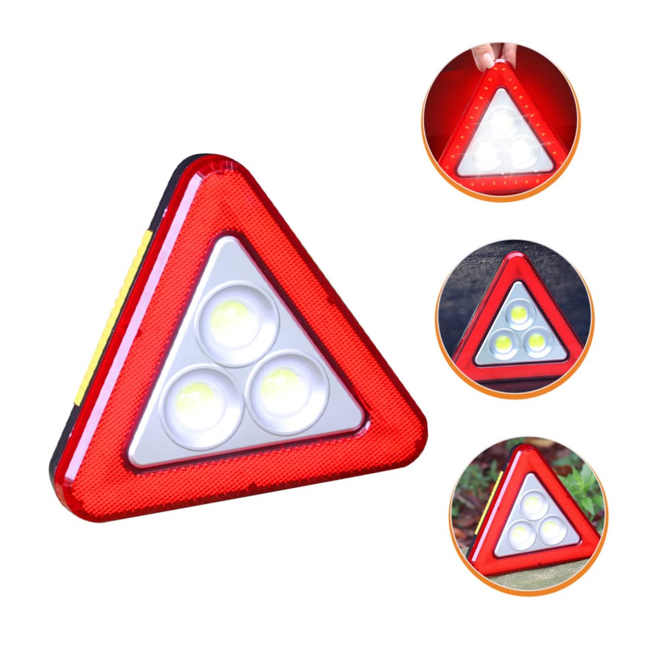 Gatuida Triangolo Stradale Riflettente Luce Led Per Auto Triangolo Di Sicurezza Stradale Per Emergenze Omologato
