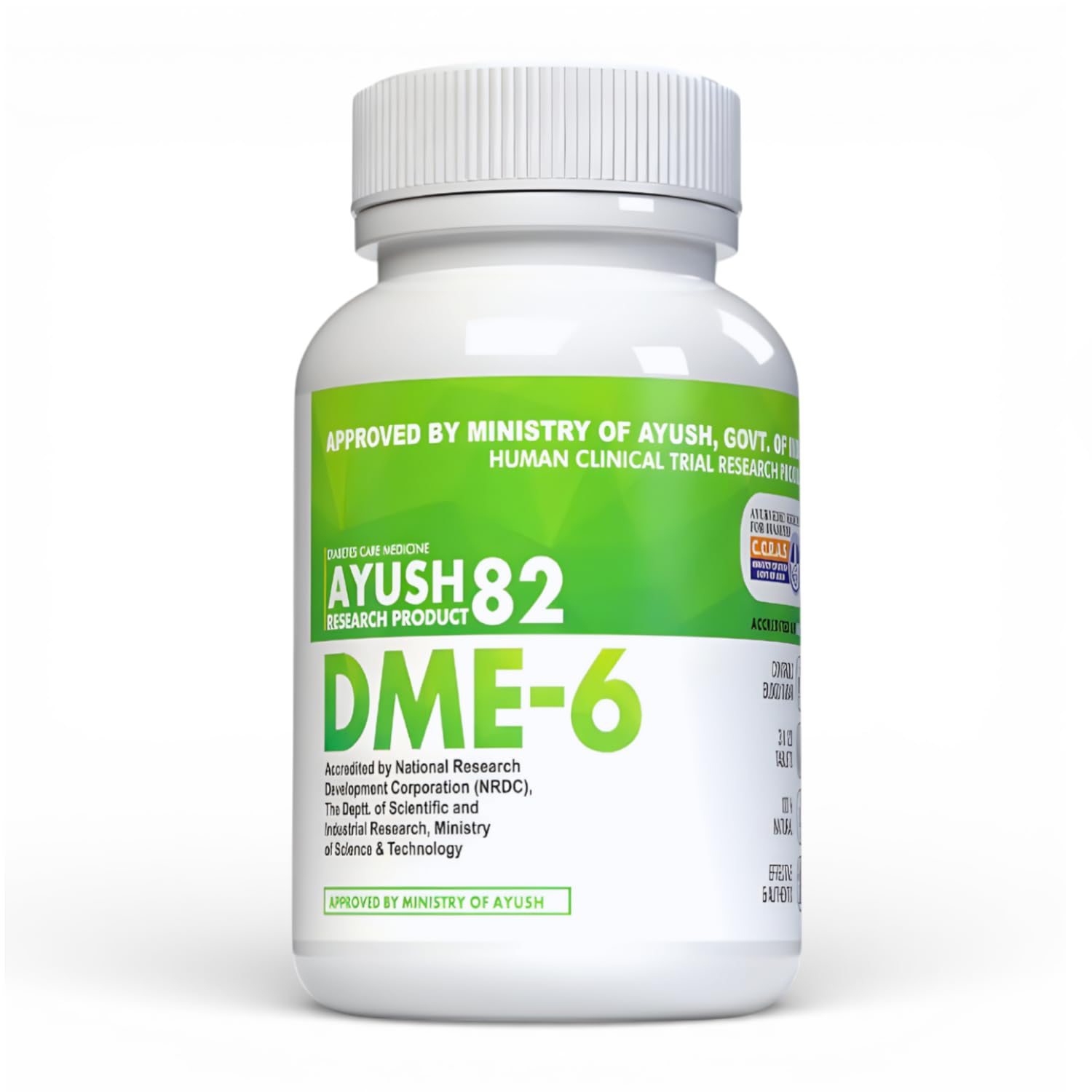 Ayush 82 DME 6, Ayurvedic Tablets, 120 Capsules, 1 Month Course