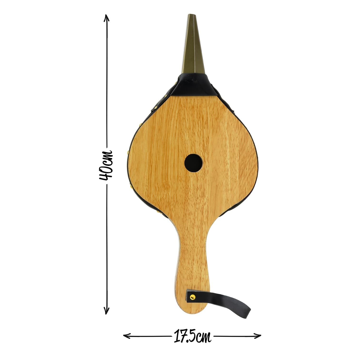 CKB LTD Soufflet de cheminée en bois – Soufflet traditionnel avec buse en métal, souffleur d'air facile pour feu ouvert, cheminées, barbecues, camping en plein air, poêles à bois et barbecue