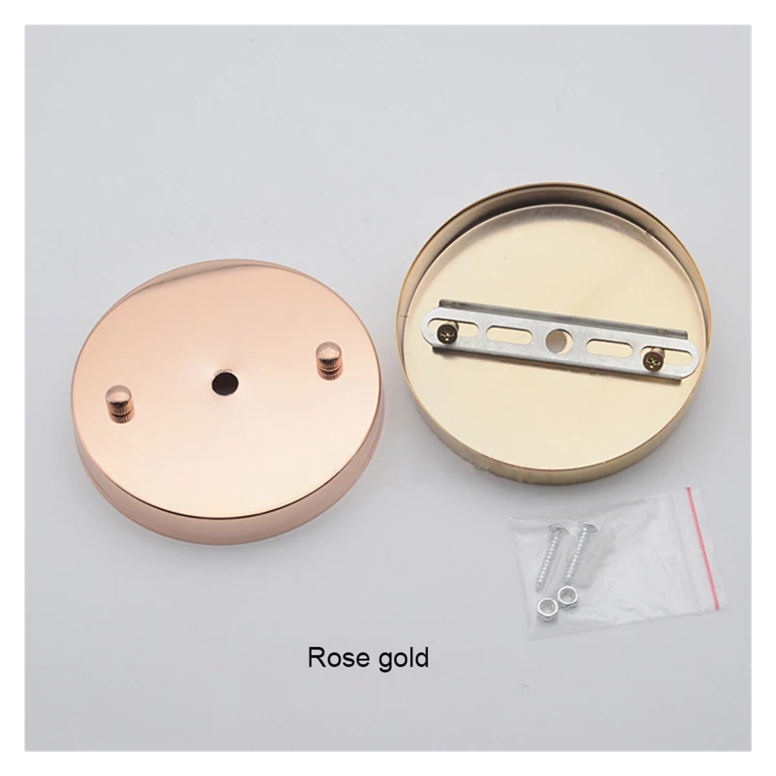 LEDSONE Rosetta Da Soffitto Staffa Per Cintura Con Accessori Raccordo Leggero (55 Mm - Foto 4