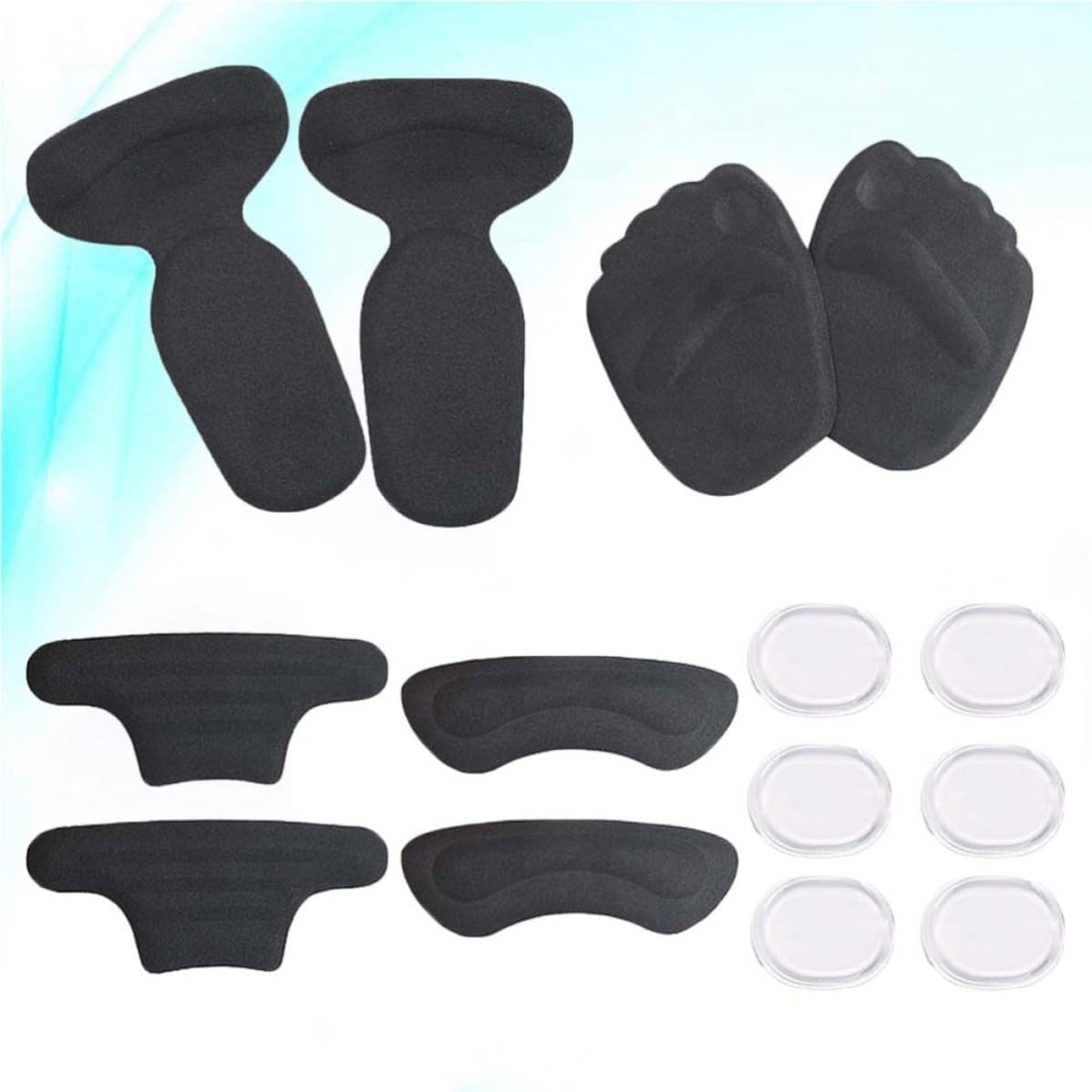 5pcs Five Toe Arch Forefoot Pads Self Adhesive Heel Stickers