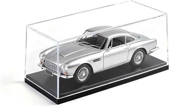 Model Car Display Case, 1:43 Scale Acrylic Display Box for Cars, Stackable Dustproof Storage Boxes for Collectibles, Figures and Memorabilia, 6.4 x 2.8 x 2.3 inch