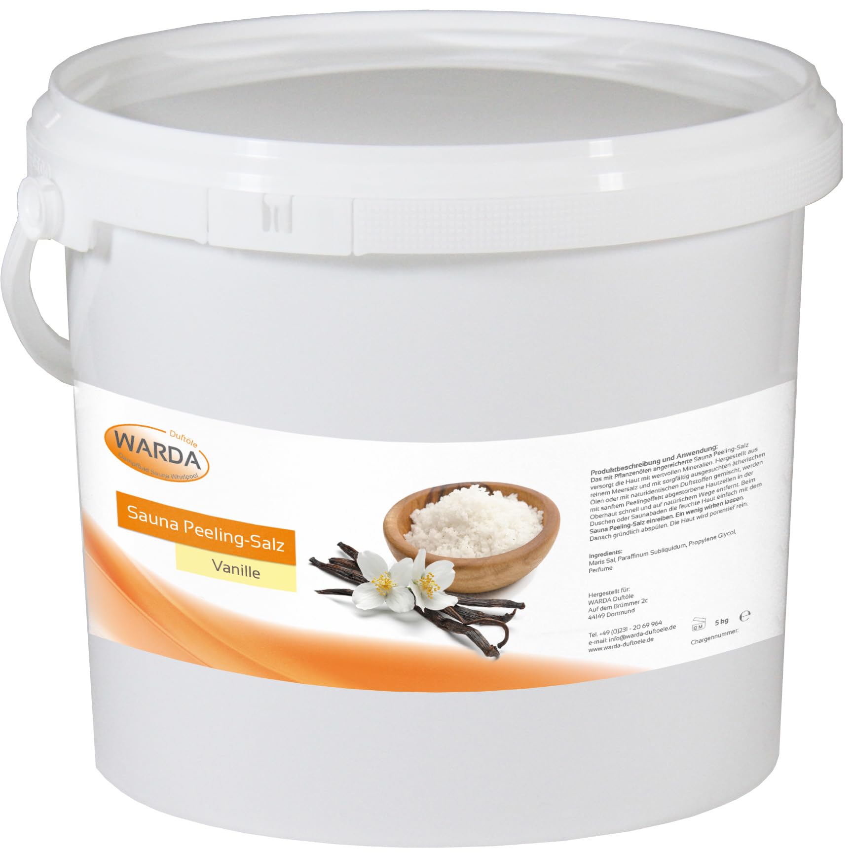 Warda Sauna - Exfoliant sel vanille soin de la peau 5 kg