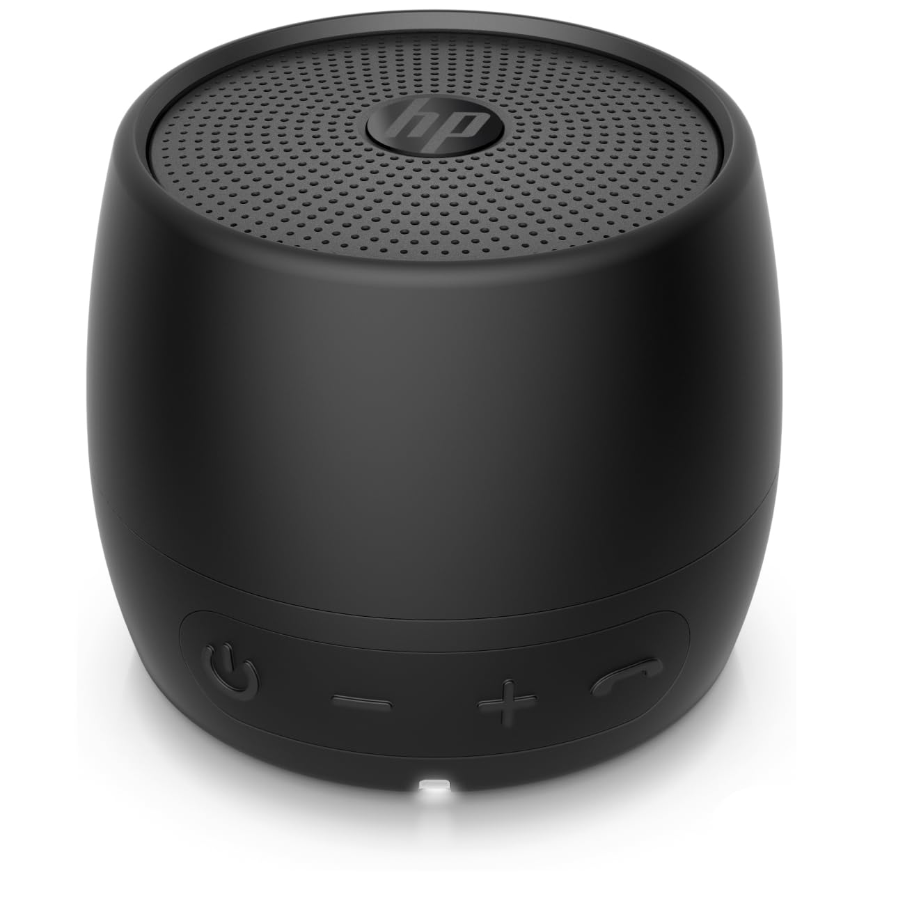 HP Bluetooth Speaker 360 (USB-C Charging Cable, 3.5 mm Jack, Bluetooth, Integrated Microphone, Splash Protection) Round/Black