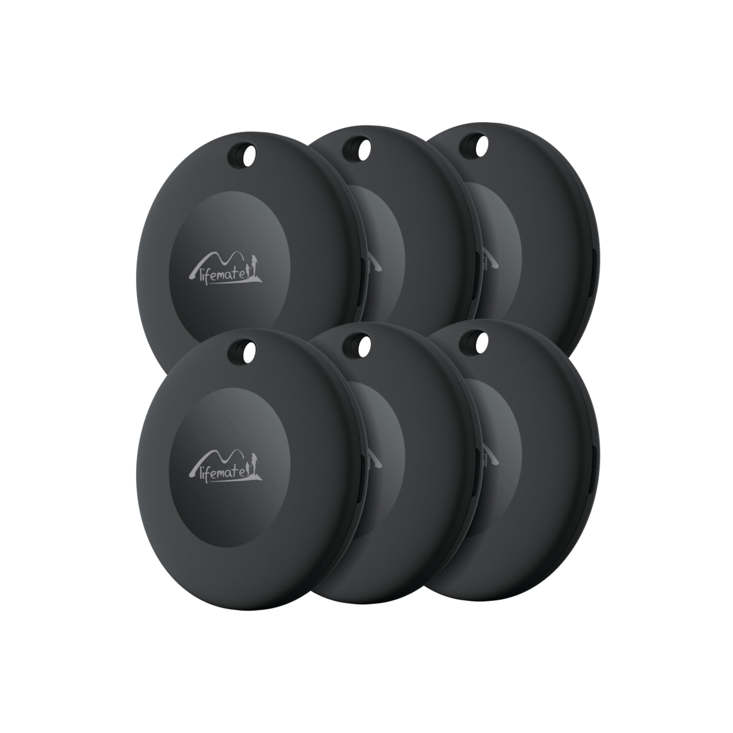 Lifemate Life Tag 6er-Pack – Bluetooth Tracker Android mit „Mein Gerät Finden“-App, Wasserdicht, Lange Batterielaufzeit Android Tracker Tag – Ideal für Schlüssel, Taschen, Haustiere & Gepäck