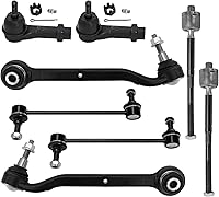 Vista 1600 de Detroit Axle - Kit de suspensión frontal de 8 piezas para Dodge Journey 2009-2015, 2 brazos de control inferiores, 2 rótulas, 2 varillas