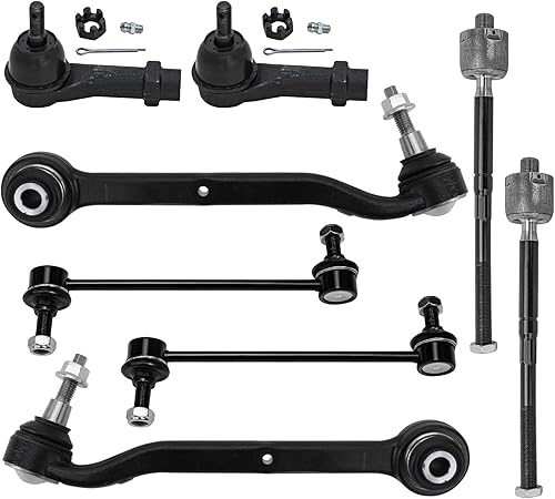 Miniatura 1569 de Detroit Axle - Kit de brazos de control de extremo delantero RWD para Dodge Ram 03-06 2500 3500, 2 brazos de control superior con rótula 2 varillas