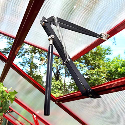 G-More Greenhouse Automatic Window Opener Automatic Vent Opener With Double Spring Solar Vent Roof Opener Replacement Cylinder Temperature Control, With Solar Power Sensor (Window Vent Opener) #TOP1