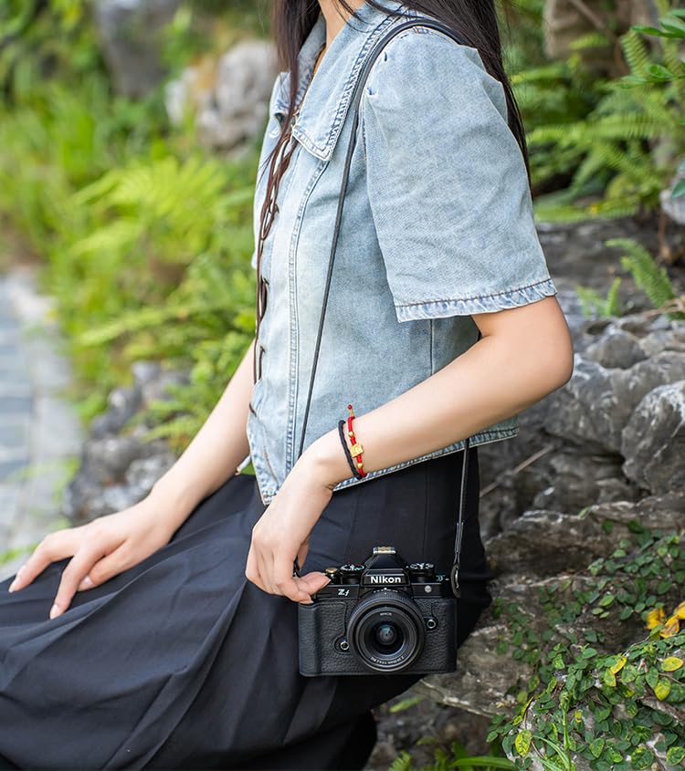 Amazon | 本革カメラハーフケースカバー ハンドグリップ付き Zf Zf