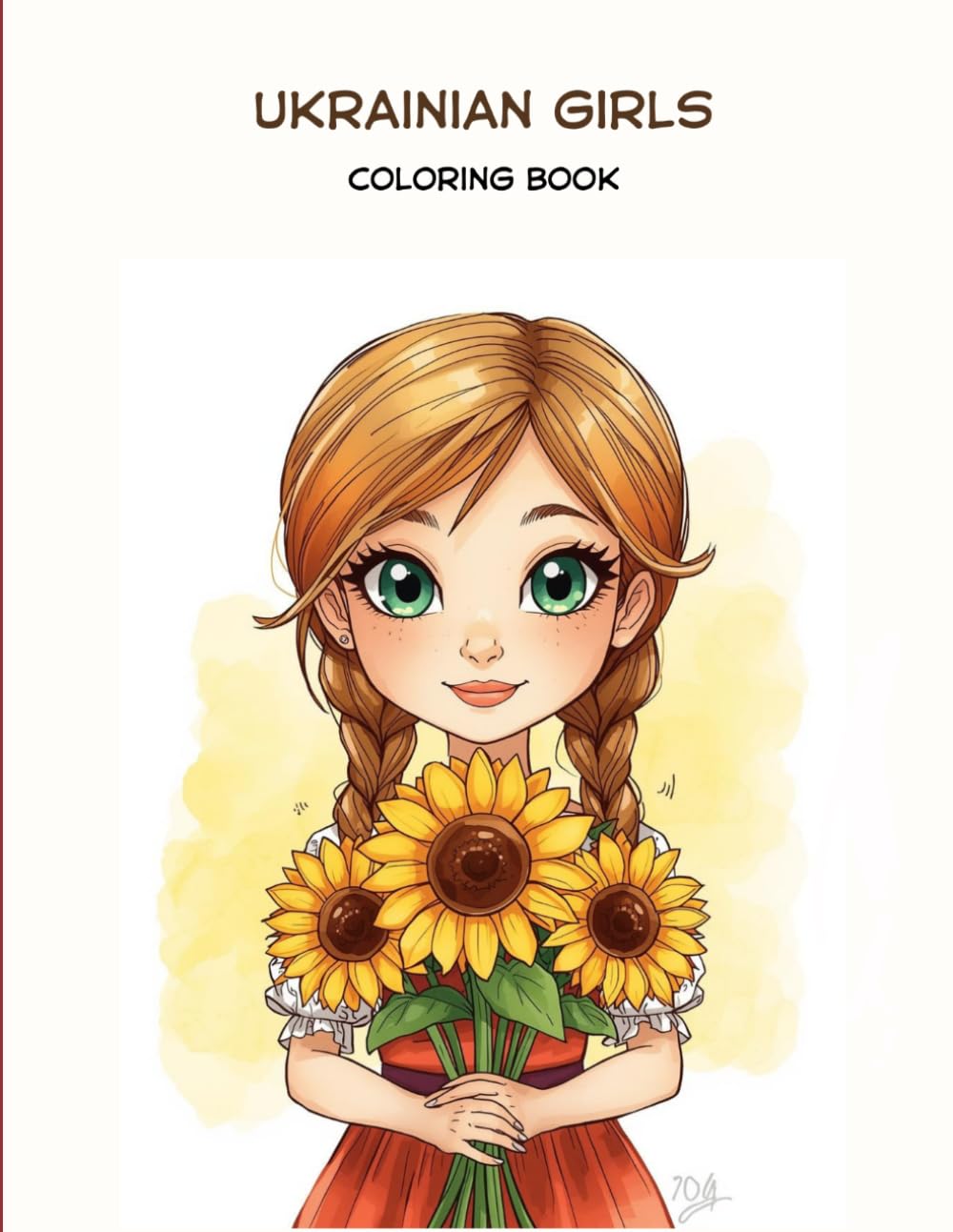 Ukrainian Girls Coloring Book