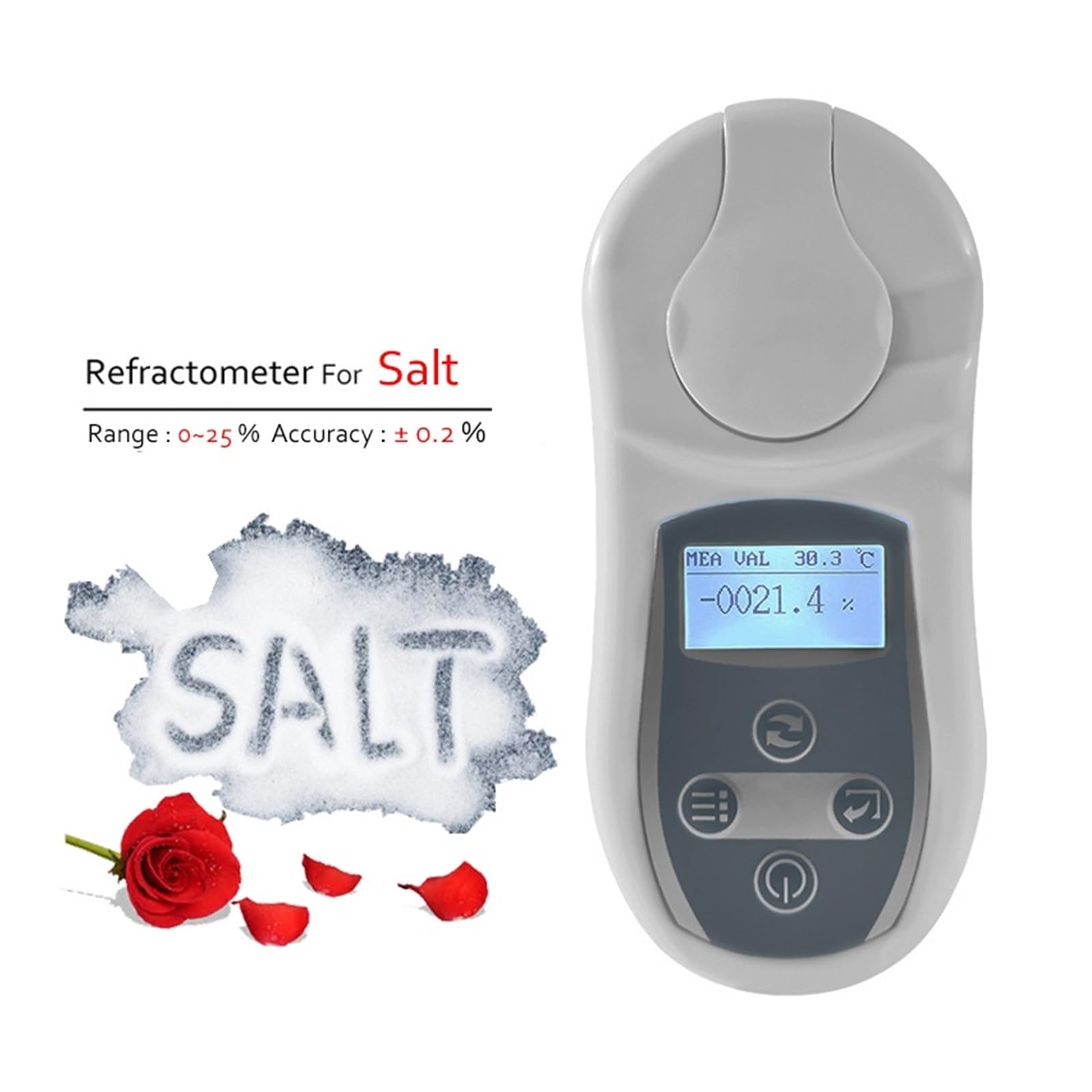 Refractómetro Digital Automático 2 En 1, Medidor De Salinidad Aplicable A Sopa, Sal, Agua Líquida, Acuario, Hidrómetro, Probador, Herramientas Precisión MedicióN De PrecisióN
