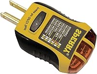 Vista 1 de Sperry Instruments - Probador de enchufe y receptáculos de interruptor GFCI, salidas de corriente alterna estándar de 120 voltios, 7 indicadores
