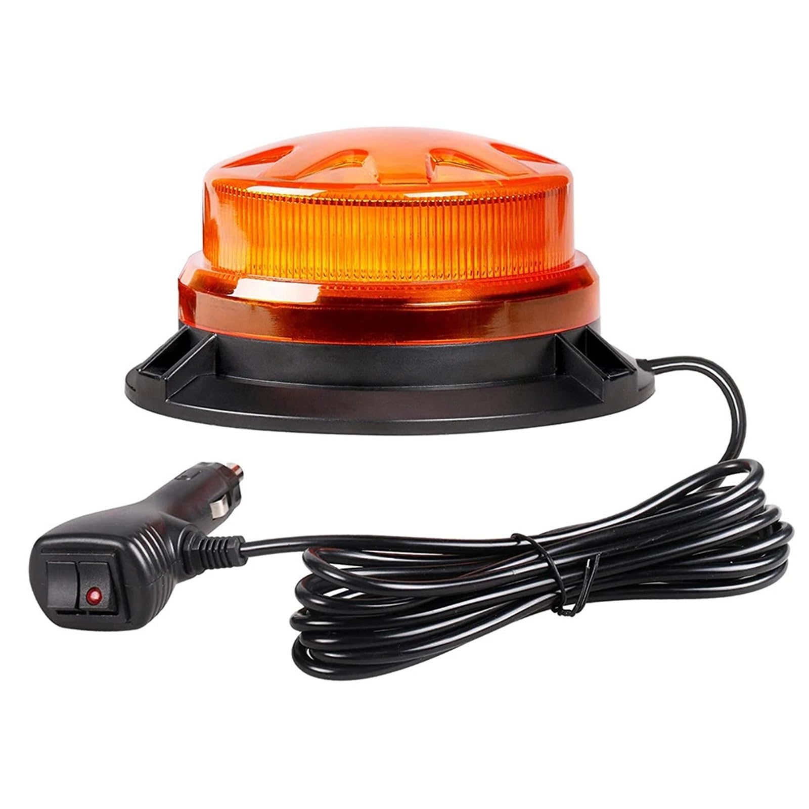 Luces estroboscópicas de emergencia LED amarillo azul rojo techo del coche Mini policía intermitente advertencia de peligro baliza luminosa con Base magnética 12V 24V(70A)
