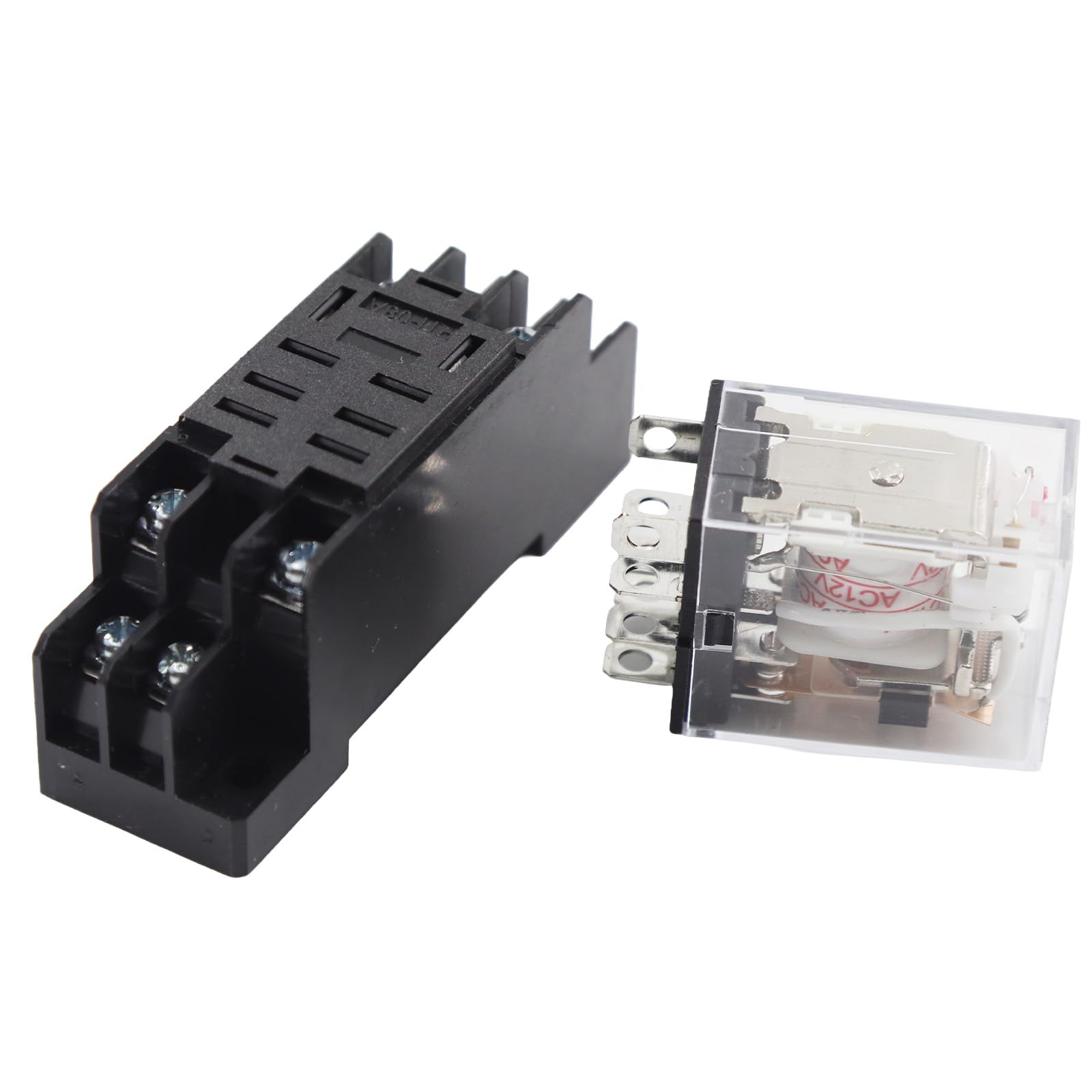 Relè a bobina di alimentazione 12 V AC/DC LY2NJ DPDT 8 Pin HH62P JQX-13F con base di presa - Alta qualità e affidabile[C048]