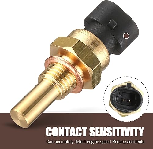 Miniatura 4 de Sensor de temperatura del refrigerante del motor, sensor de temperatura del agua de aleación de plástico, OEM #15404280 12191170 60811520 12608814