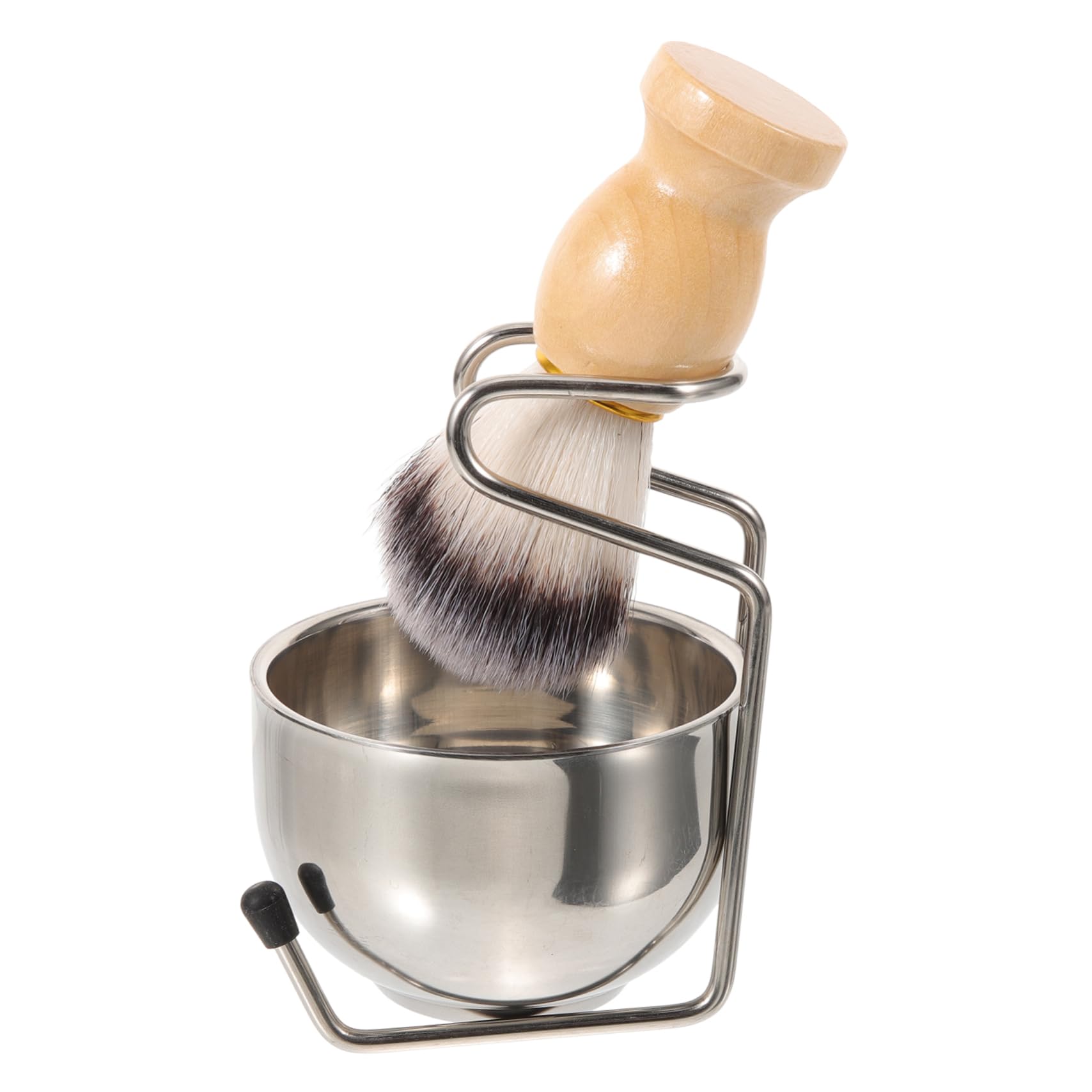 Healeved 3 Sätze Halterung für Elektrorasierer Rasierapparat Bausatz Rasiergel Creme Mann frisör zubehör barbershop zubehör professioneller Rasierpinsel männliches Bartbürsten-Set Nylon