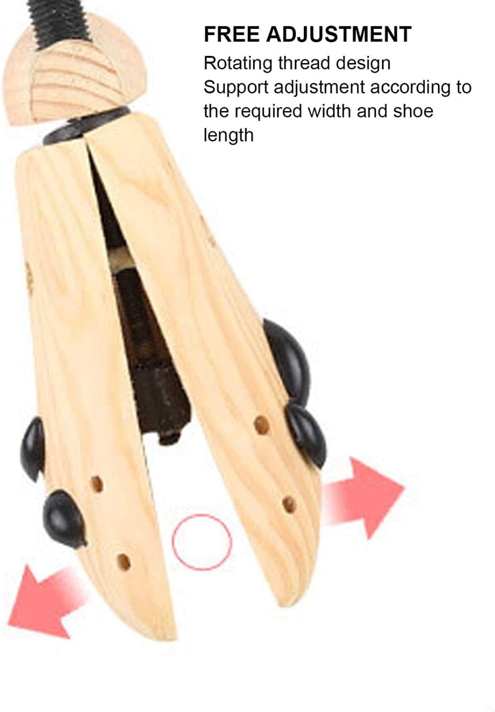 Barella per scarpe, comoda da usare Materiale in legno di pino Strumento di espansione per scarpe ecologiche Supporto per scarpe Barelle per stivali Albero per tacco alto per esterno(40 * 12 * 9c
