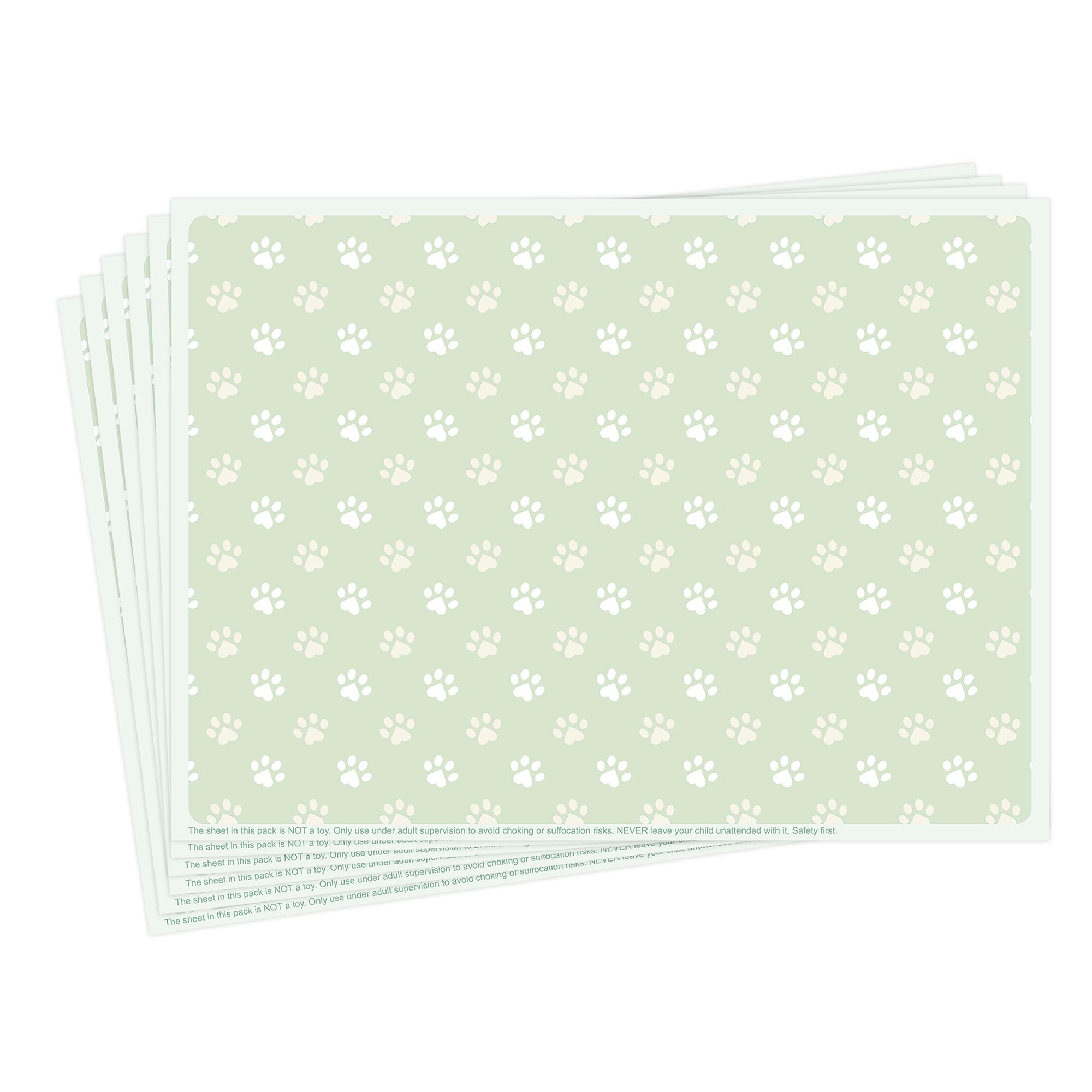 Disposable Placemats for Baby, Sticky Disposable Table Mats Babies Toddlers Placemats for Dining Table, Restaurants, Preschool & Parties–Cat Paw Fun