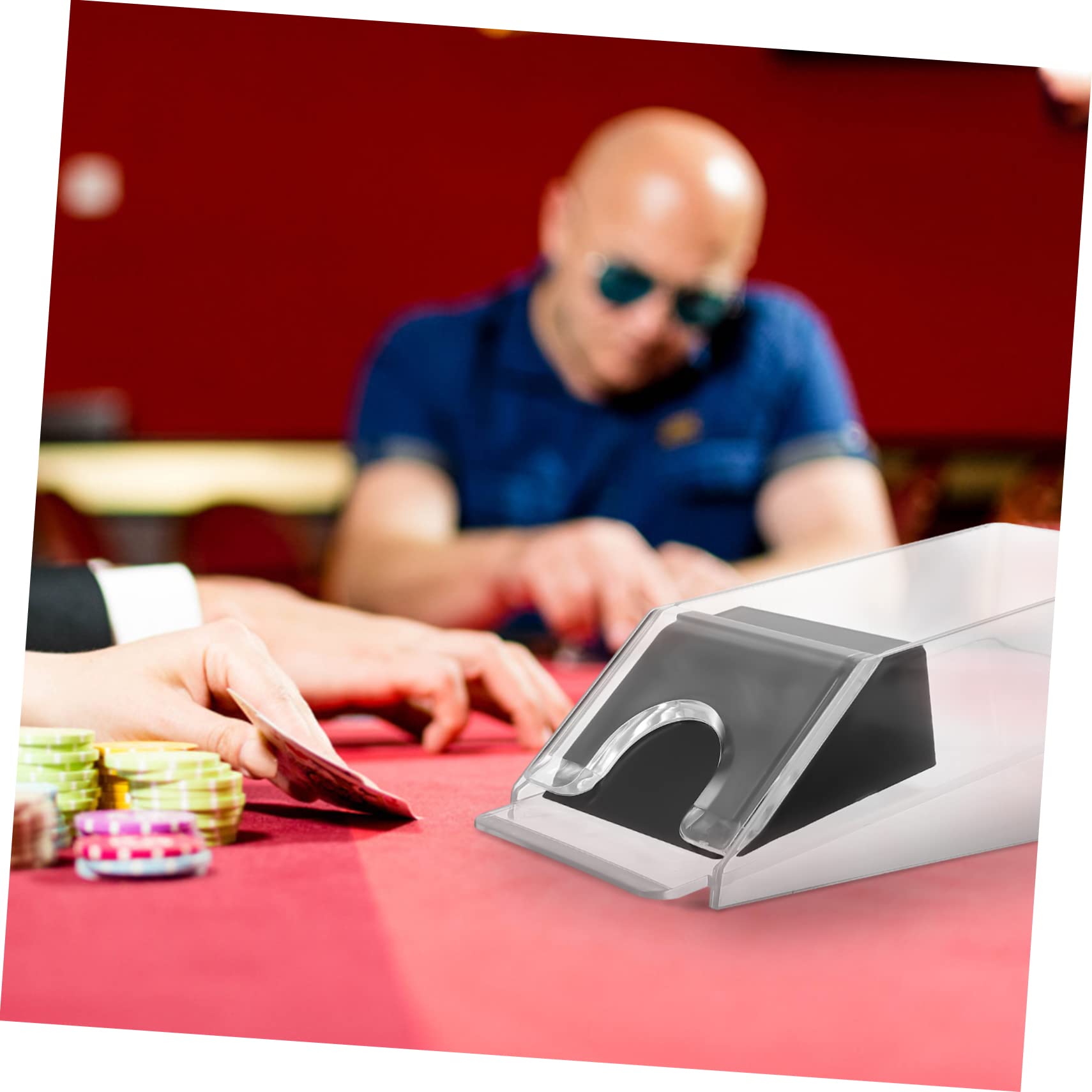 Gogogmee 1pc Acrylic Dispenser Poker Dealer Professional Cards Dealer for Games