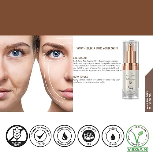 Miniatura 4 de Farmasi Dr. Tuna Age - Crema reversible para ojos, 0.5fl oz.0.5 onzas líquidas