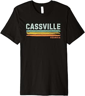 Vintage Stripes Cassville GA Premium T-Shirt