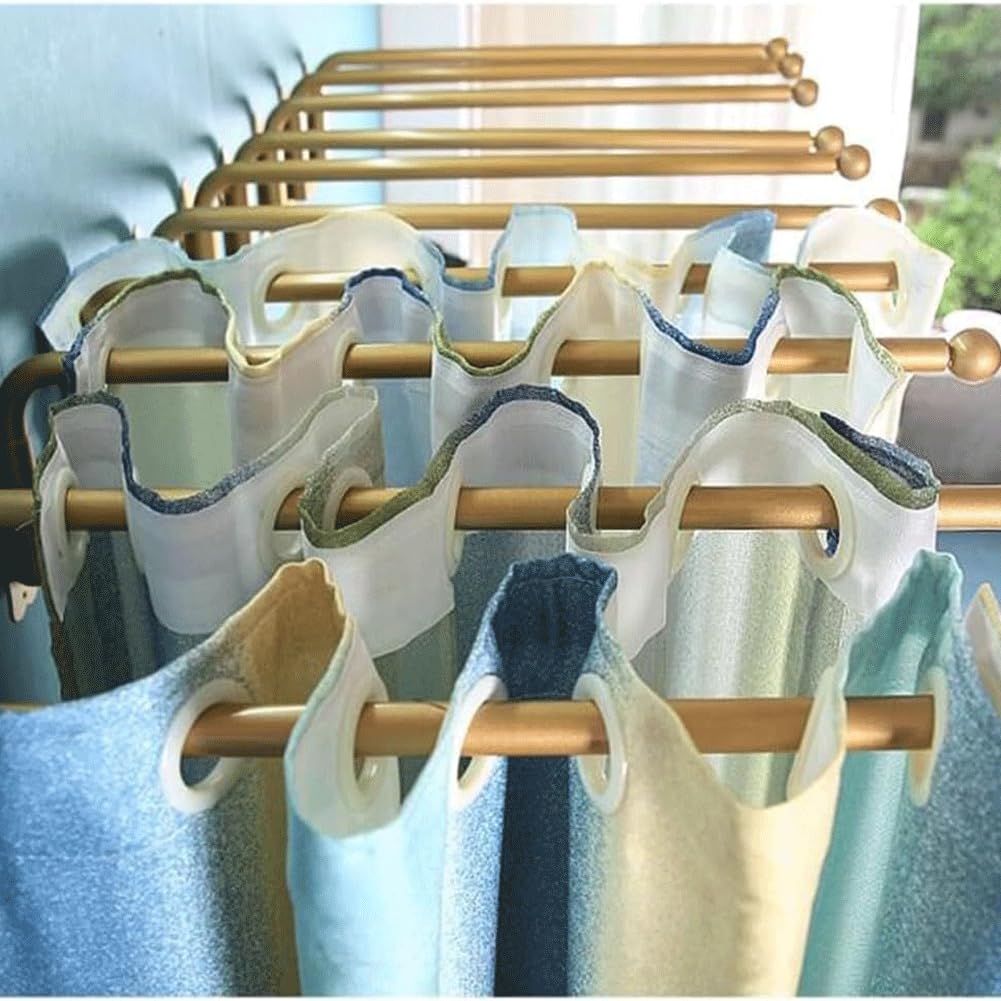 Tringle à Rideau pivotante Robuste pour Porte d'entrée, Support de présentation de Rideau en métal, Tringle à Rideau de 25 mm pour Cuisine et Salle de Bain