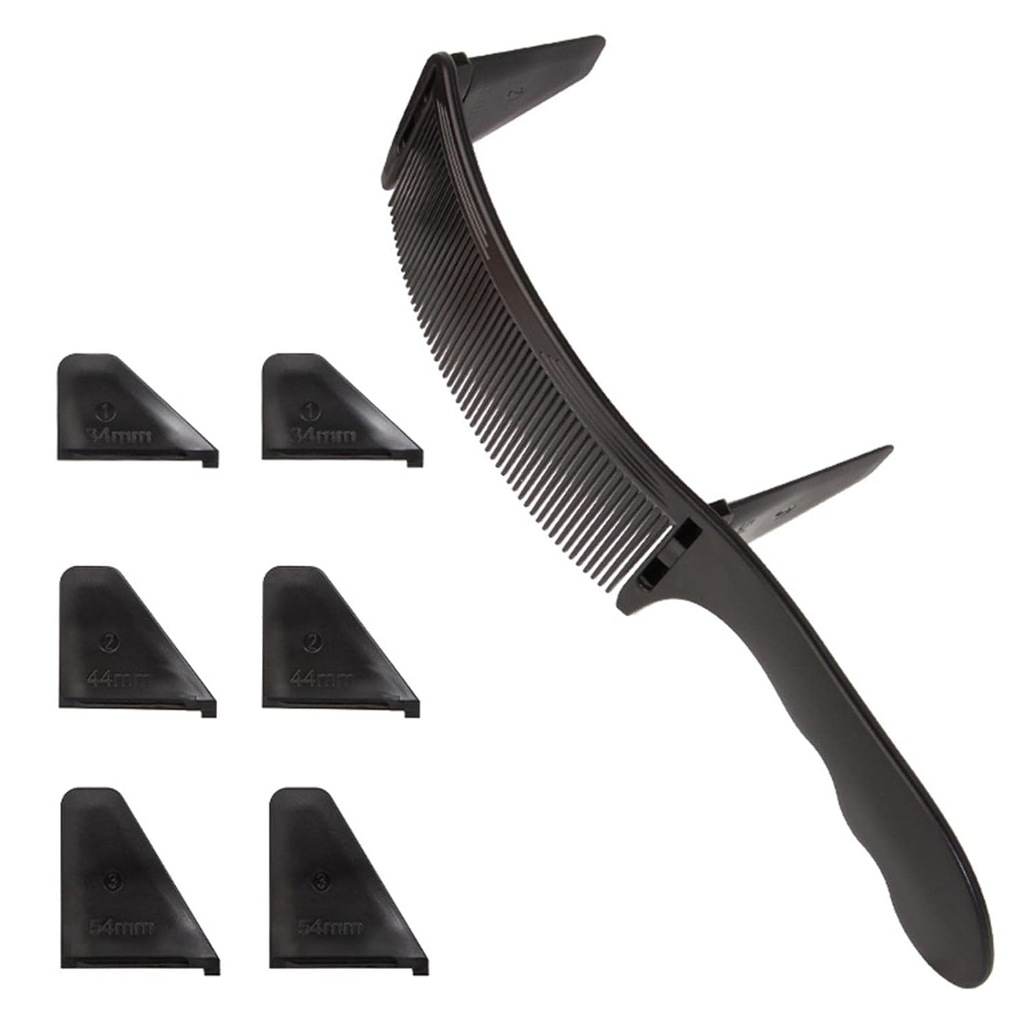Curved Barber Comb Adjustable Professional Positioning Comb Barber Hair Cutting