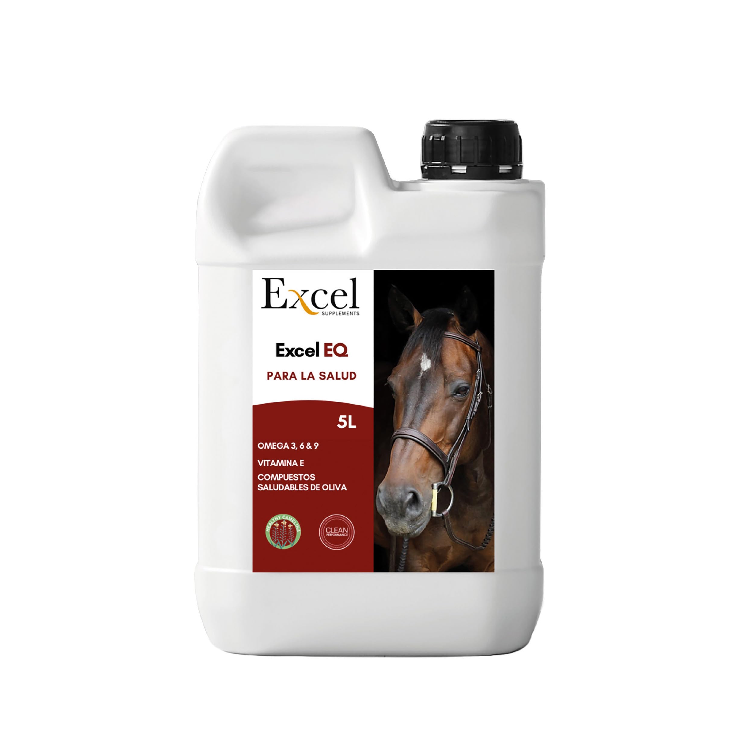 Excel EQ 5 kg| The oil oil | of the horse Omega 3 | Anti-inflammatory | Horse health | Prevents joint inflammation | Strengthens the immune system - 5 liter
