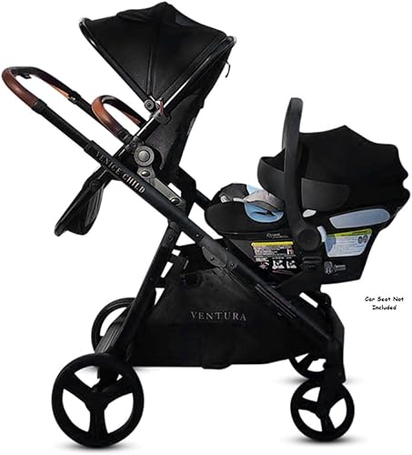 Miniatura 5 de Venice Child Ventura - Cochecito de pie individual a doble y segundo asiento para niños pequeños (paquete # 3)