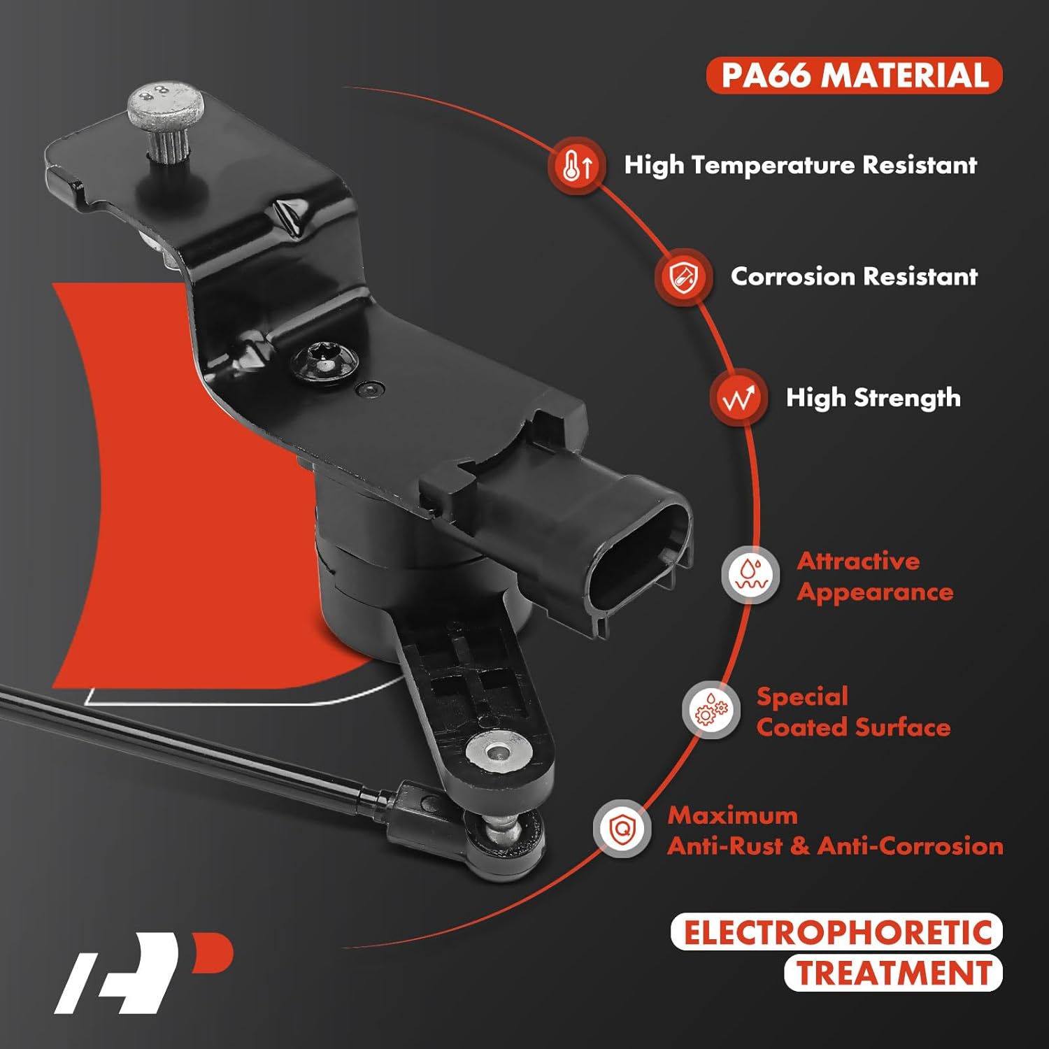 A-Premium Ride Height Level Sensor Compatible with Jeep JL Series Wrangler 2019-2024, Rear Side