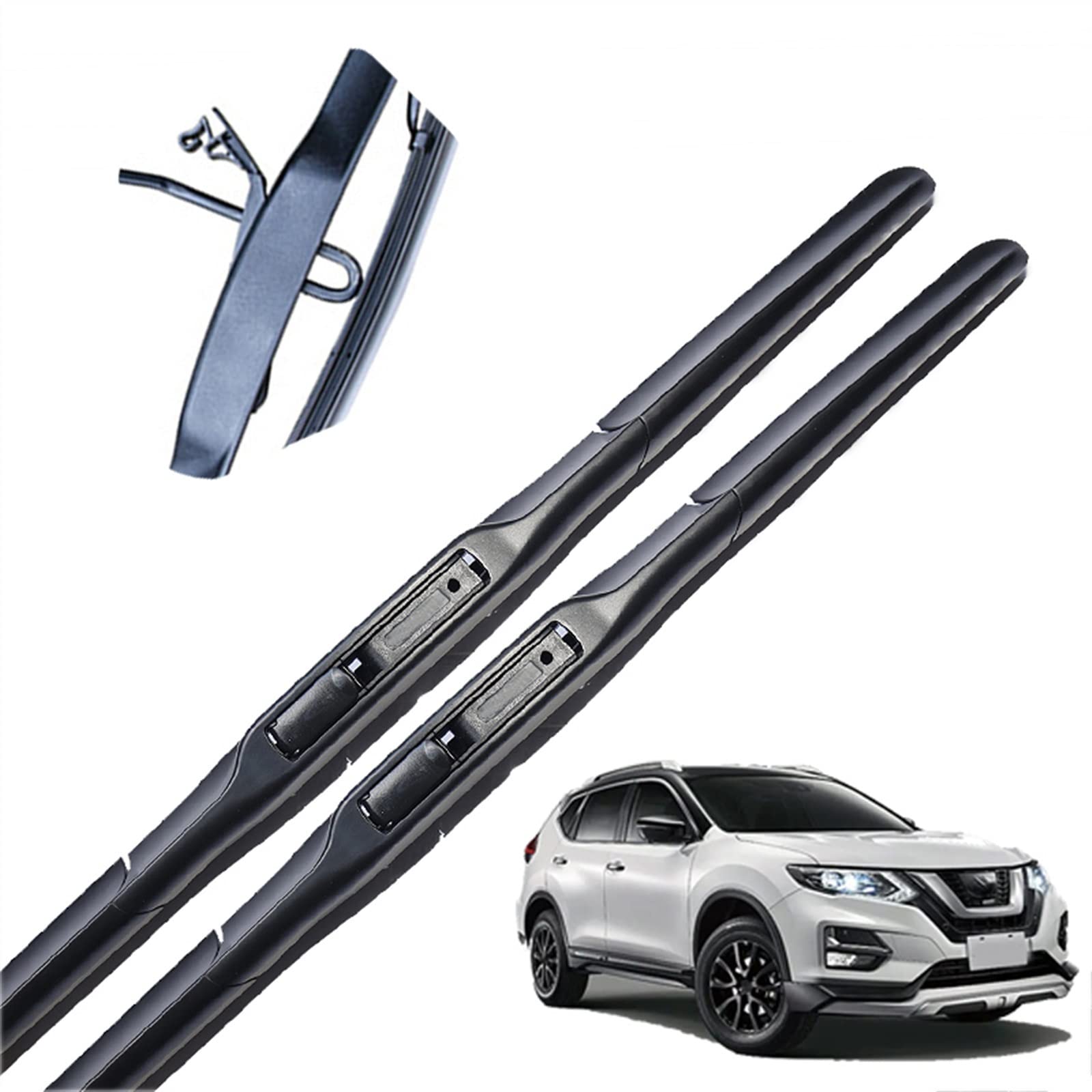 Balai d'essuie-glace avant pour Nissan X-Trail T32 haute résistance