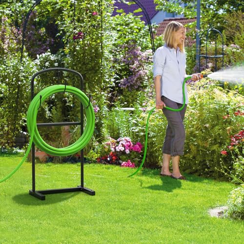 Ahuuen Gartenschlauchhalter 2er Set - Edelstahl Schlauchhalter Für Garage & Garten