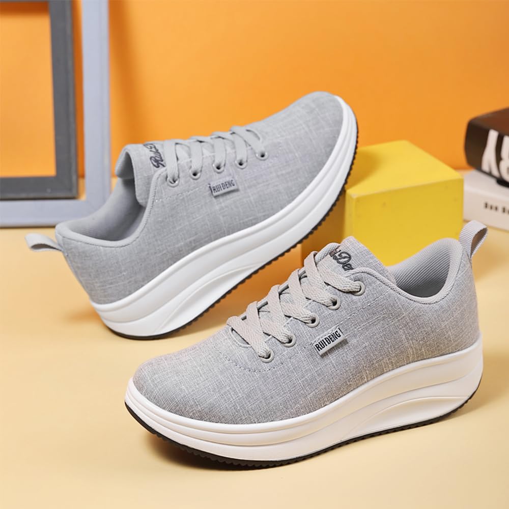RUIDENG Tênis de plataforma feminino com almofada de ar | Sapatos de caminhada femininos confortáveis o dia todo | Parte inferior grossa em promoção! Veja a oferta e mais achadinhos de Tênis 9 Hoje é o melhor dia para comprar RUIDENG Tênis de plataforma feminino com almofada de ar | Sapatos de caminhada femininos confortáveis o dia todo | Parte inferior grossa com aquele preço maroto! Promoção! Aproveite a oferta! 9