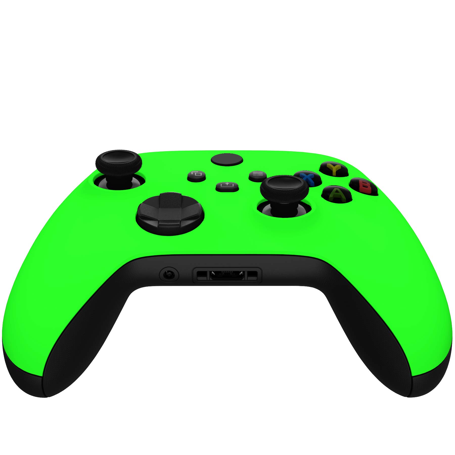 eXtremeRate Cover Custodia Ricambio per Xbox Series X S Controller Scocca Copertura Anteriore Shell DIY Ricambio per Xbox Series X S Joystick Model 1914(Verde Fluorescente)