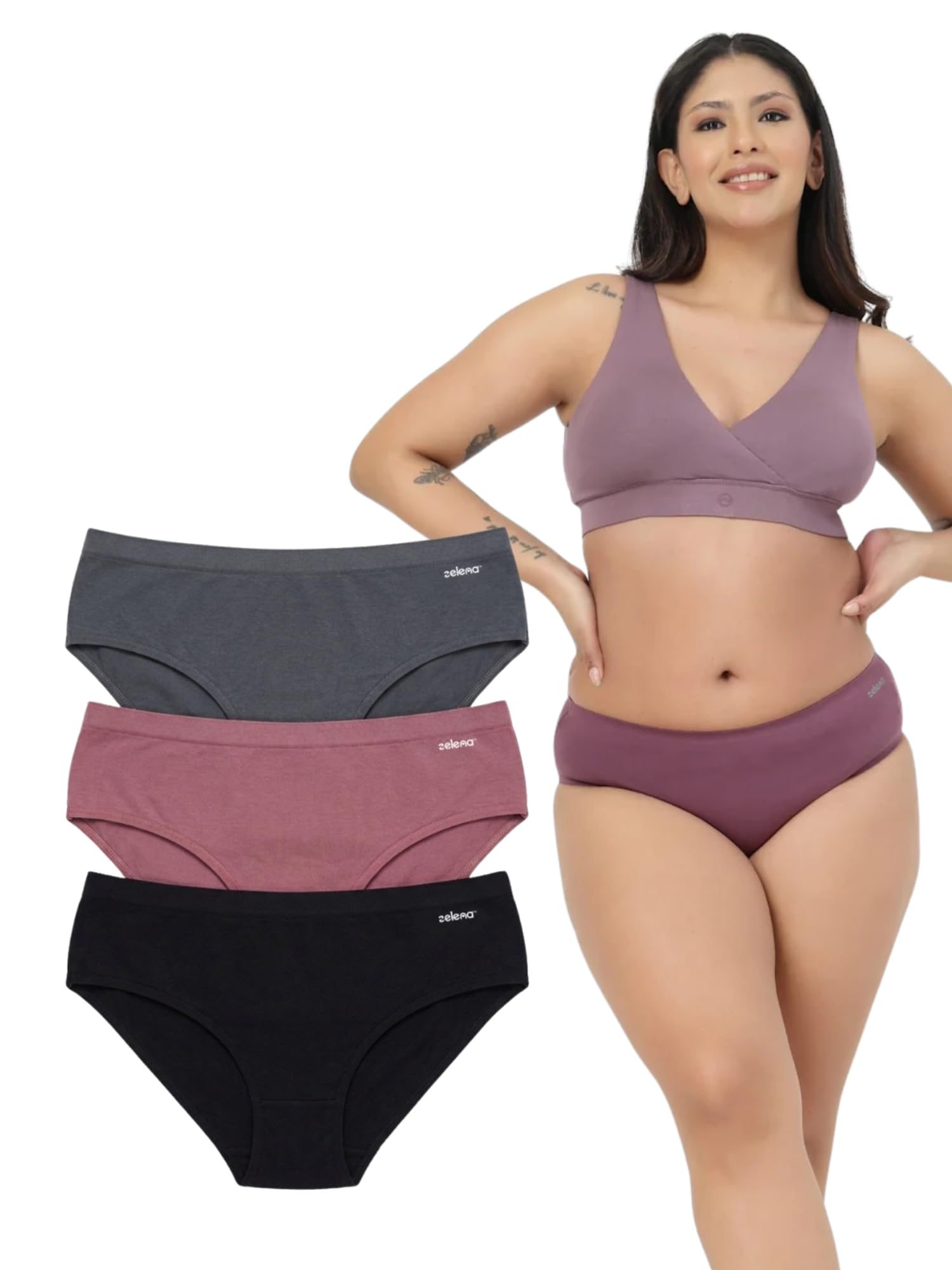 Cotton Seamless Mid Rise Maternity Hipster Panty I No Panty Line Show, Absorbent Crotch I Compact Cotton, High Stretch, Recovery & Snuggle Fit for All Trimesters I After Delivery Comfort Panty-image-35
