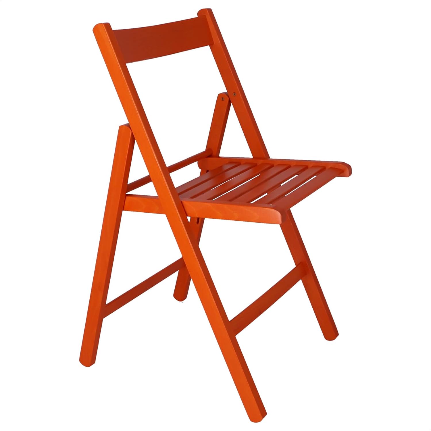 19018 Folding Chair Low Wood Orange 43 x 46 x 79 cm
