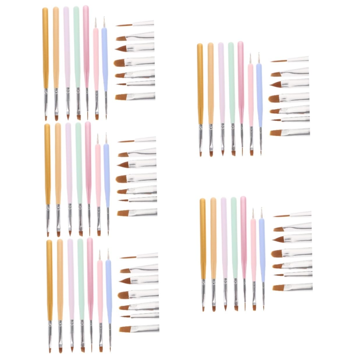 FRCOLOR 35piezas Pinceles Para De Uñas De Manicura Para Diseño De Uñas Mango De Macaron