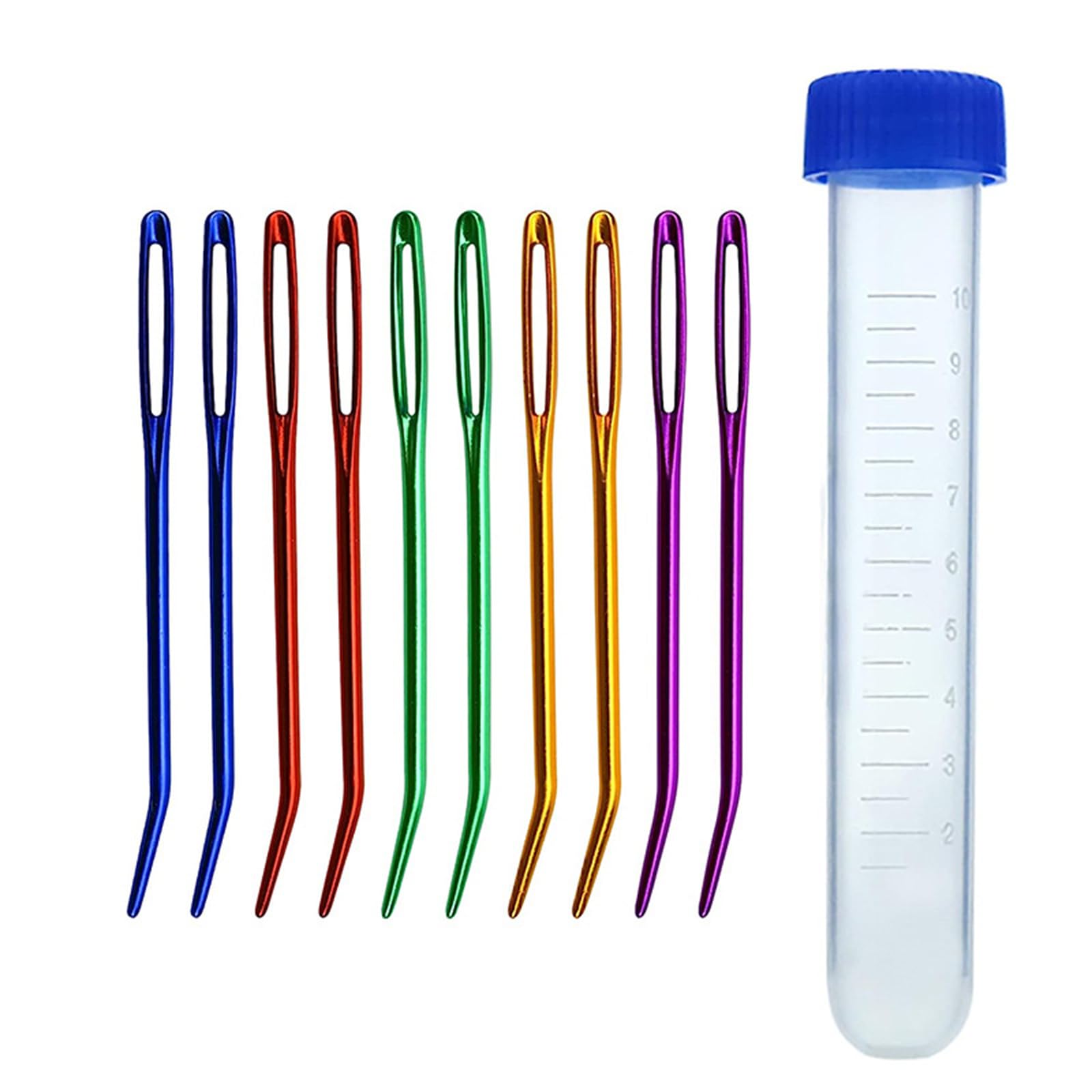 Kit per Cucire con Aghi Big Eyes, Filati per Imparare a Lavorare a Mano, Set di Metallo per rammendo, Lavoro a Maglia